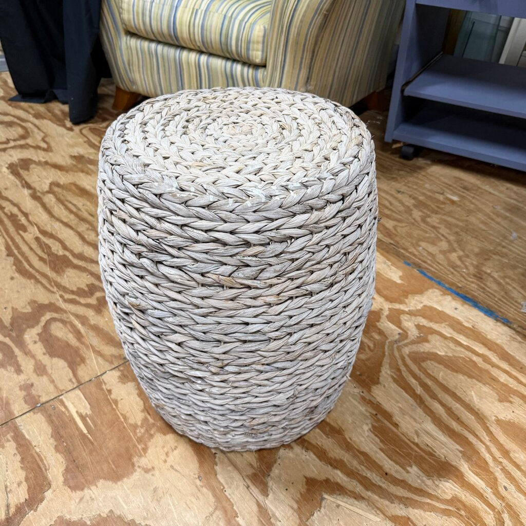 Wicker Barrel Stool