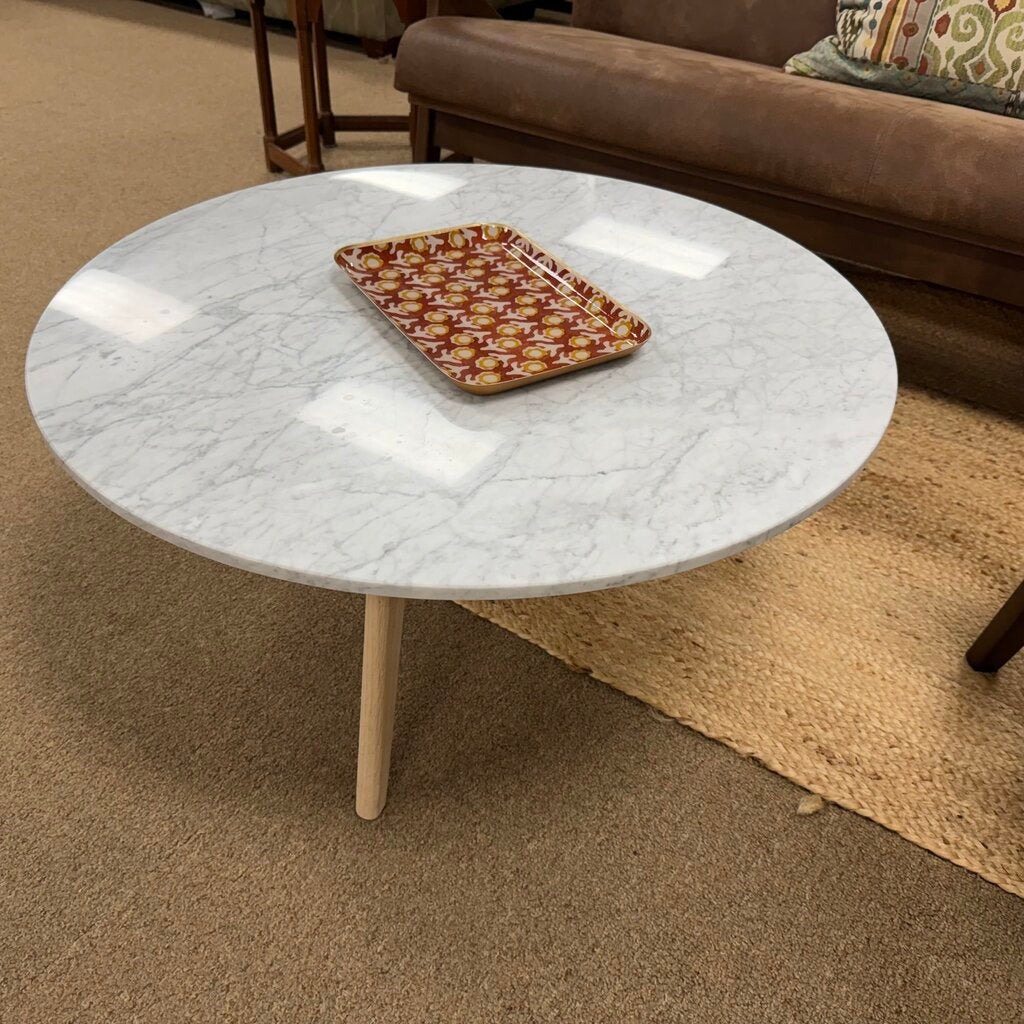 Low Contemporary Marble Coffee Table
