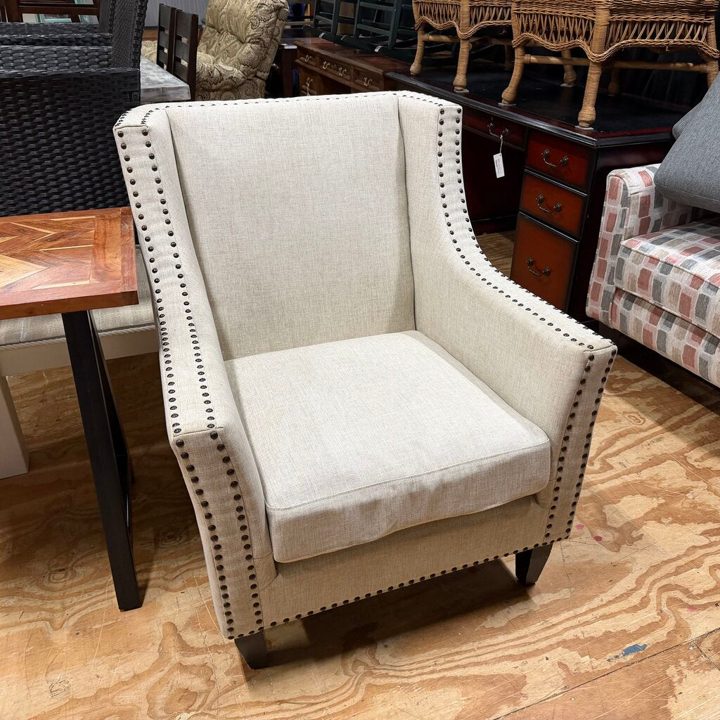 Nailhead Detail Accent Chair
