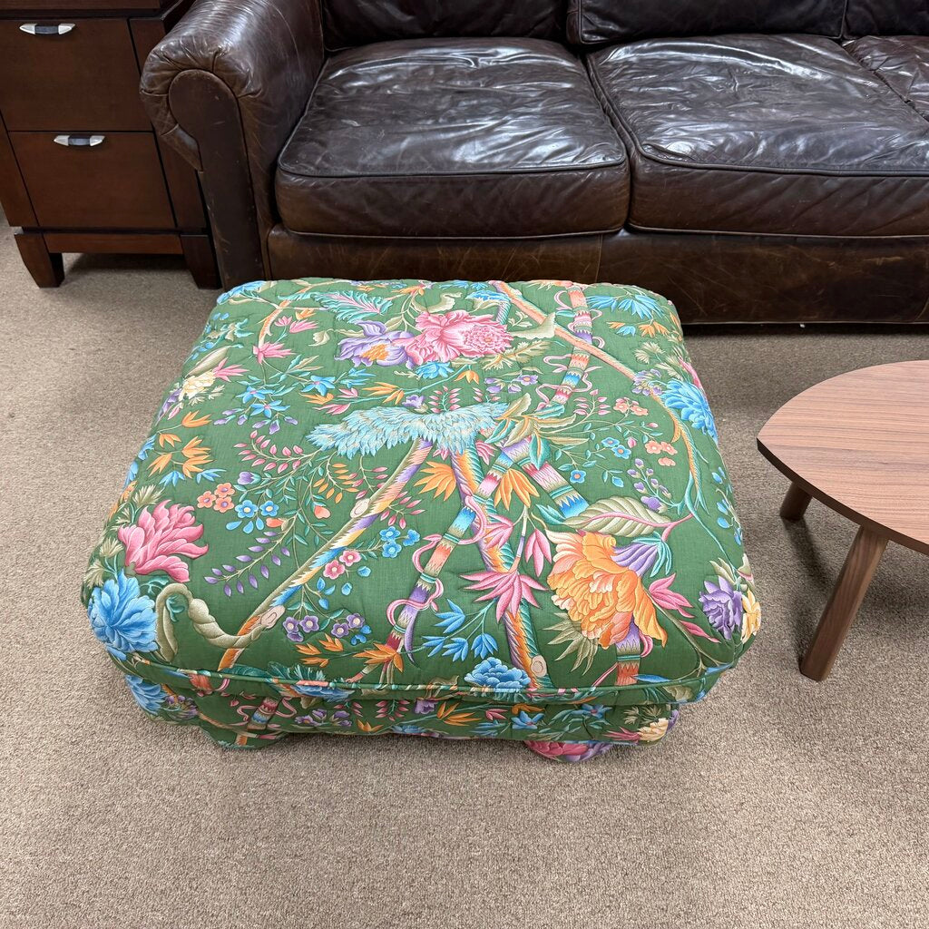 Colorful Quilted Ottoman