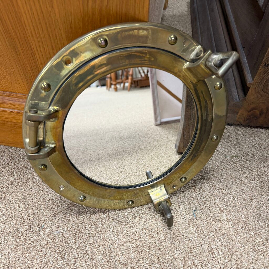Brass Porthole Mirror
