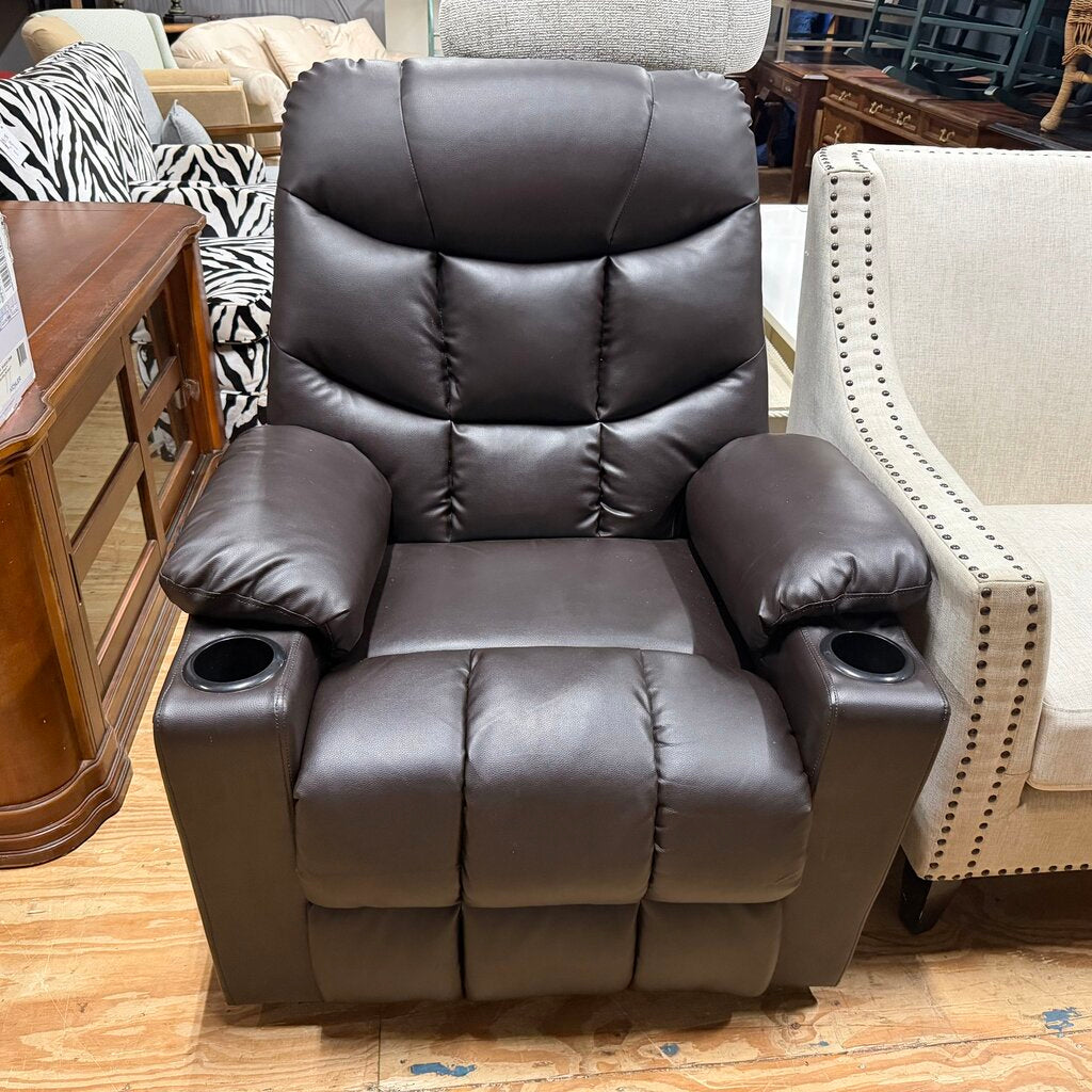 Faux Leather Electric Recliner