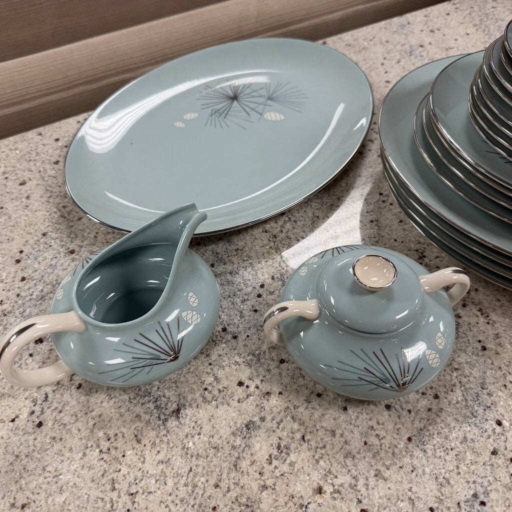 1950s Silver Pine China
