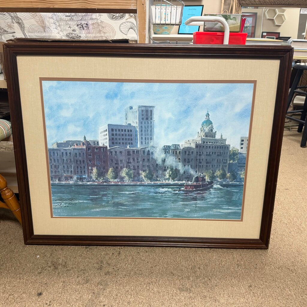 Signed Savannah Riverfront Print
