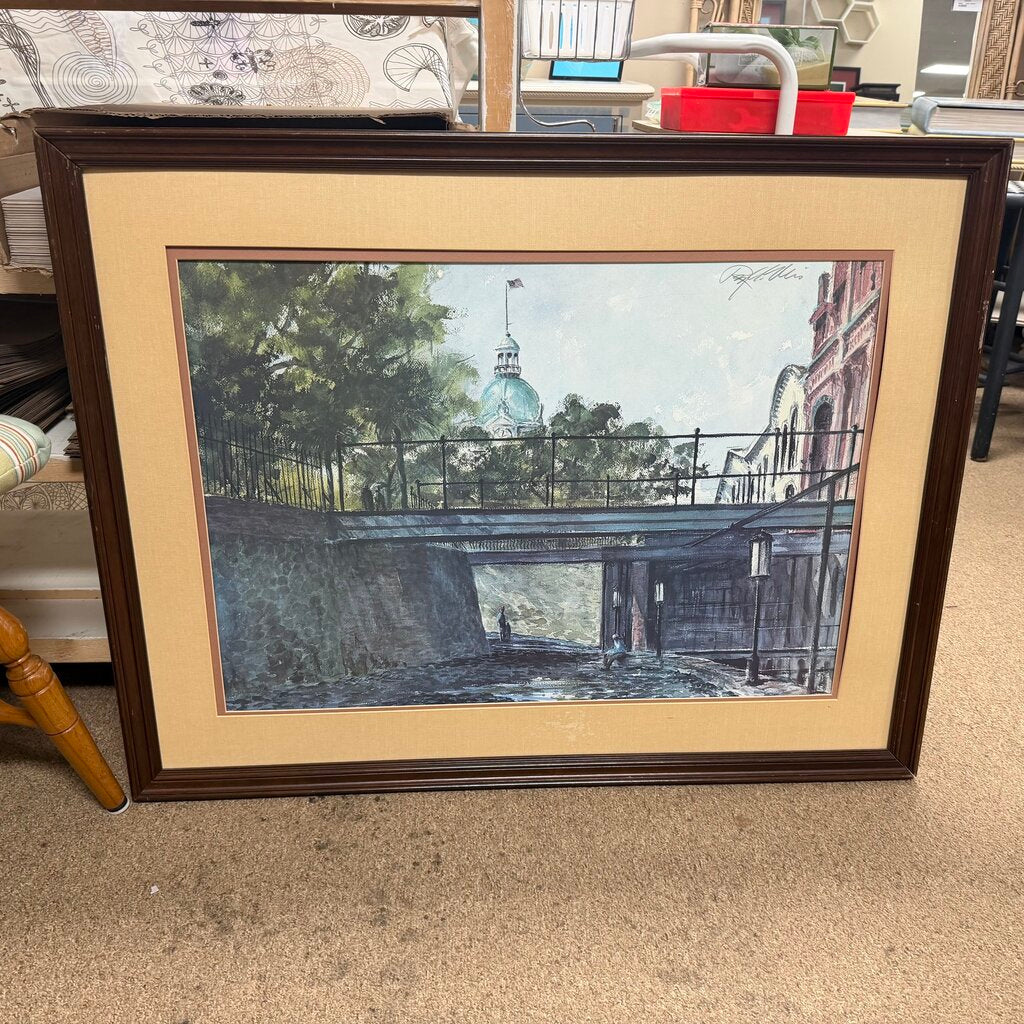 Signed Savannah Factor's Walk Print (no glass)