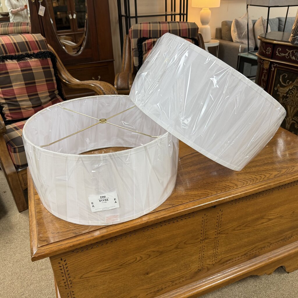 *NEW* Pair Barrel Lamp Shades