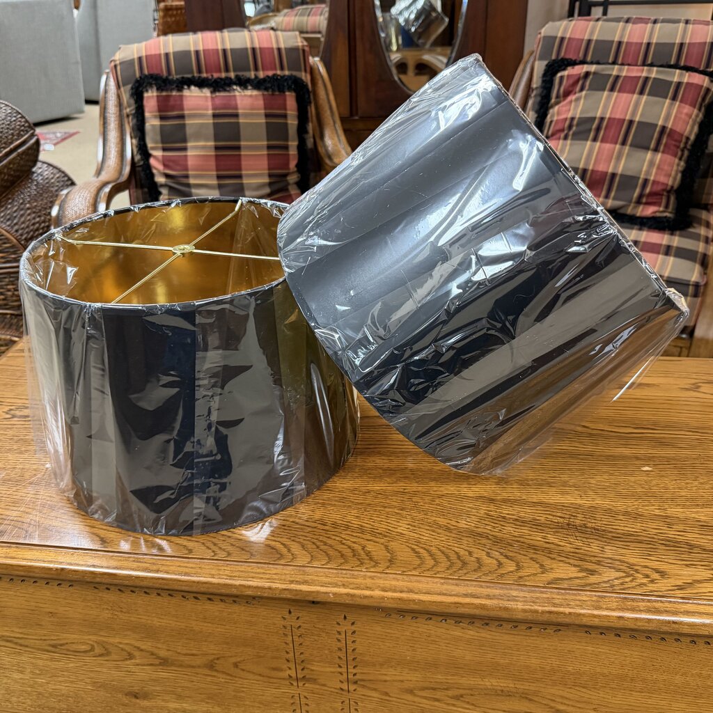 *NEW* Pair Barrel Lamp Shades