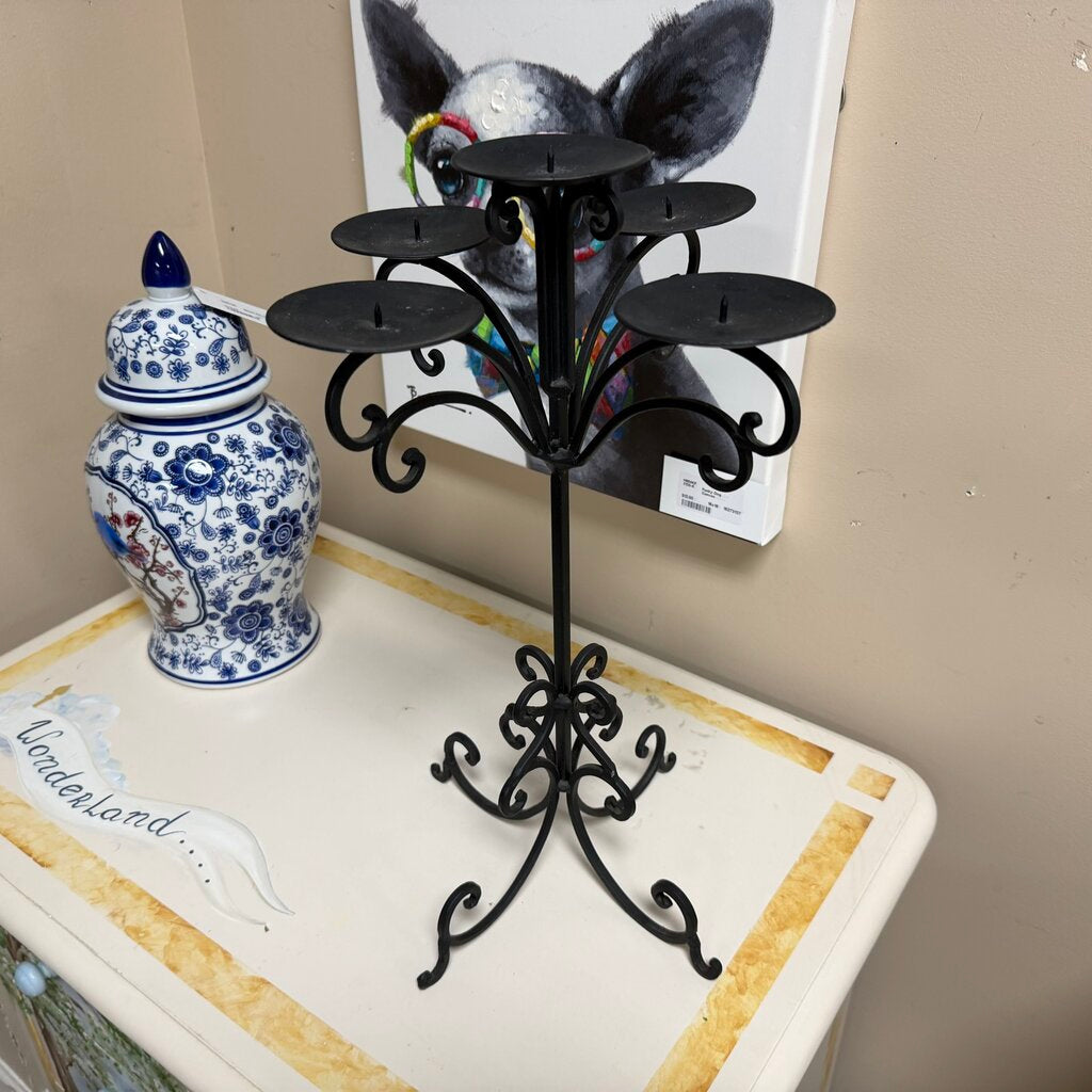 Black Metal Candelabra