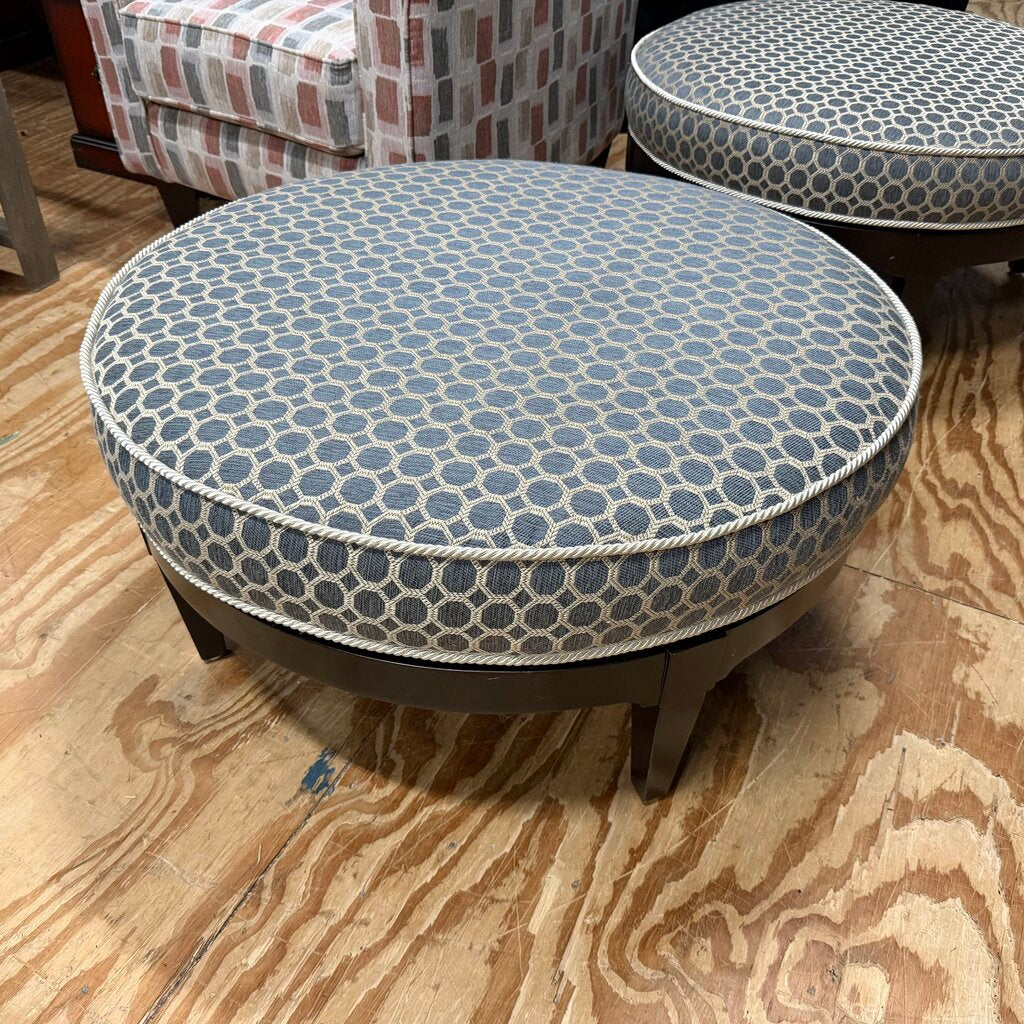 Round Upholstered Ottoman