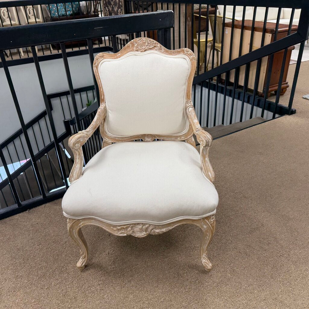 French Louis XV Style Fauteuil Armchair