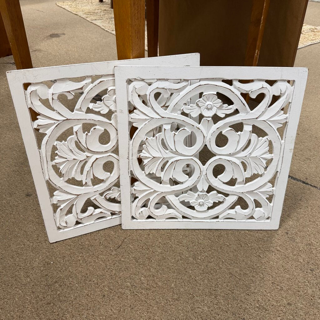 Pair Wood Wall Decor