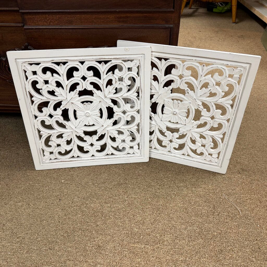 Pair Wood Wall Decor