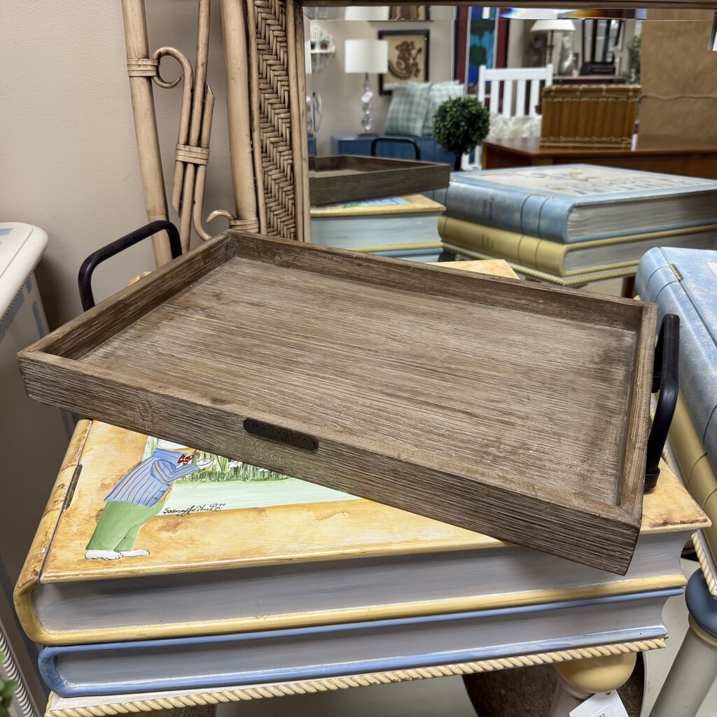 Wood 2-Handle Serving Tray
