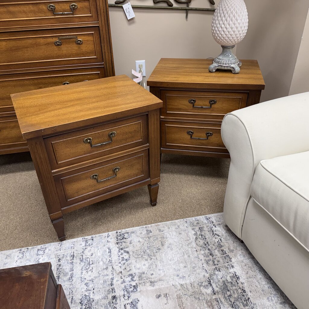 Pair Mid Century Nightstands
