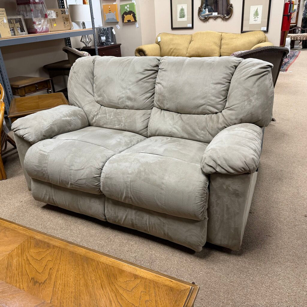 Microfiber Reclining Loveseat