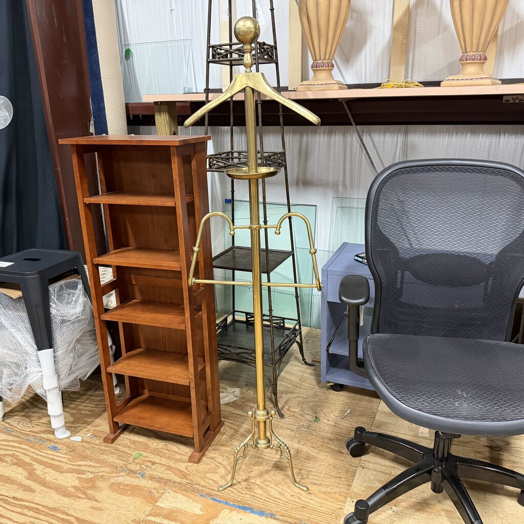 Mid Century Brass Gentleman's Suit Valet Stand