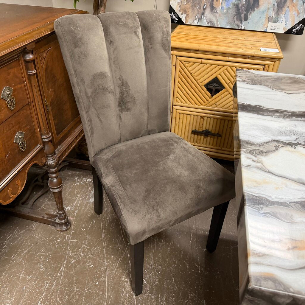 Marble Look Dining Table + 6 Chairs