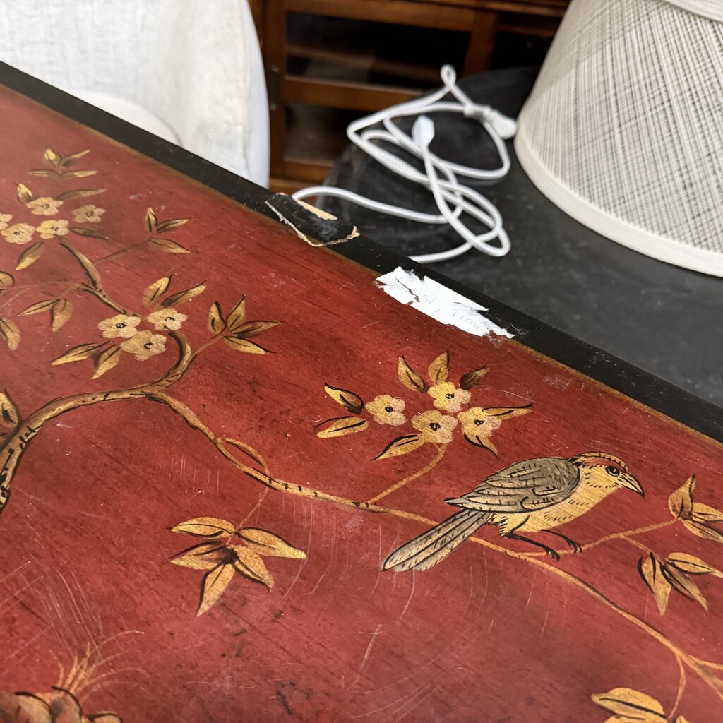Hand Painted Console Cabinet