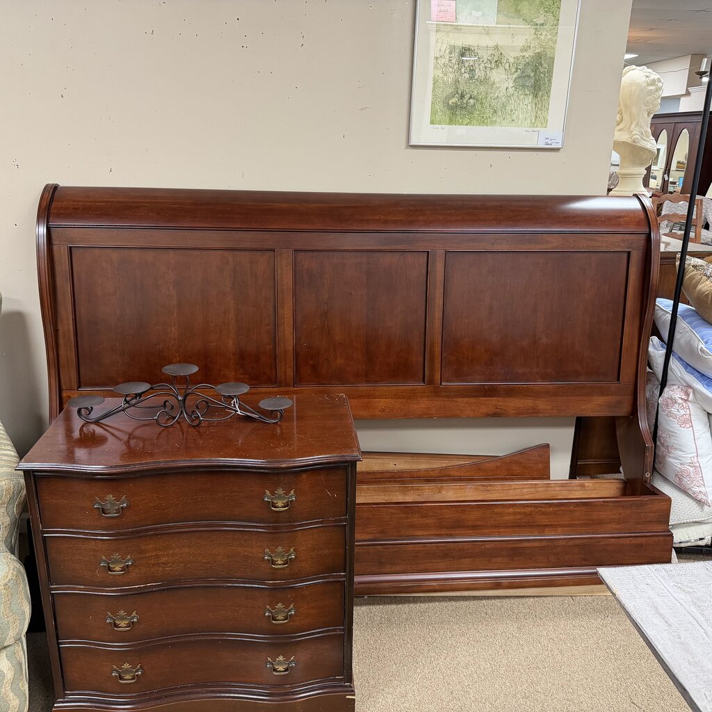 Wood Sleigh Bed