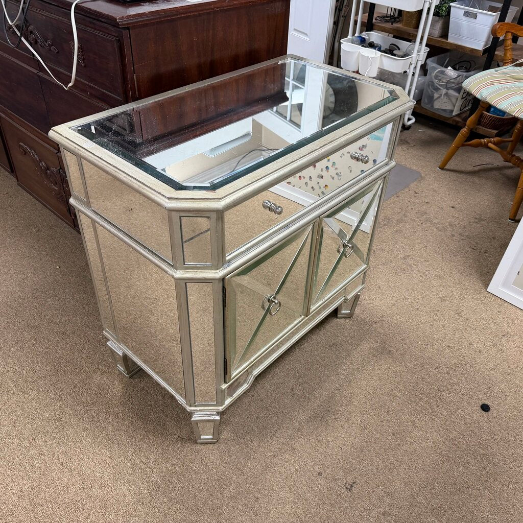 Mirrored Nightstand