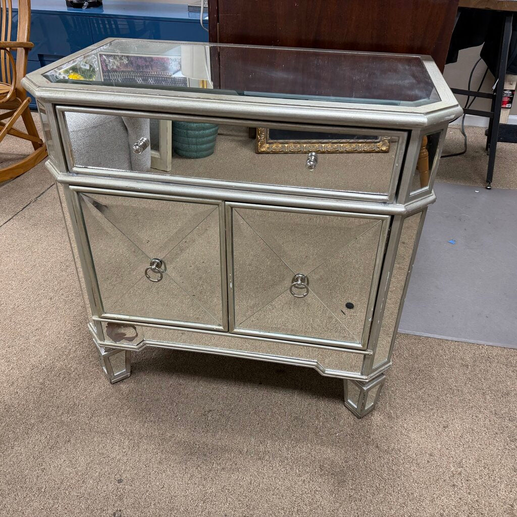 Mirrored Nightstand