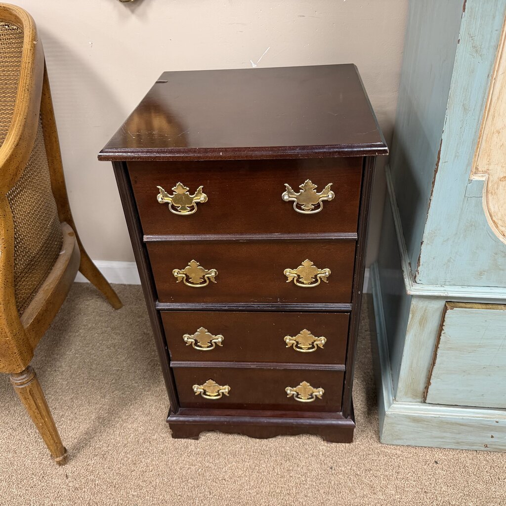 2-Dr Cherry File Cabinet