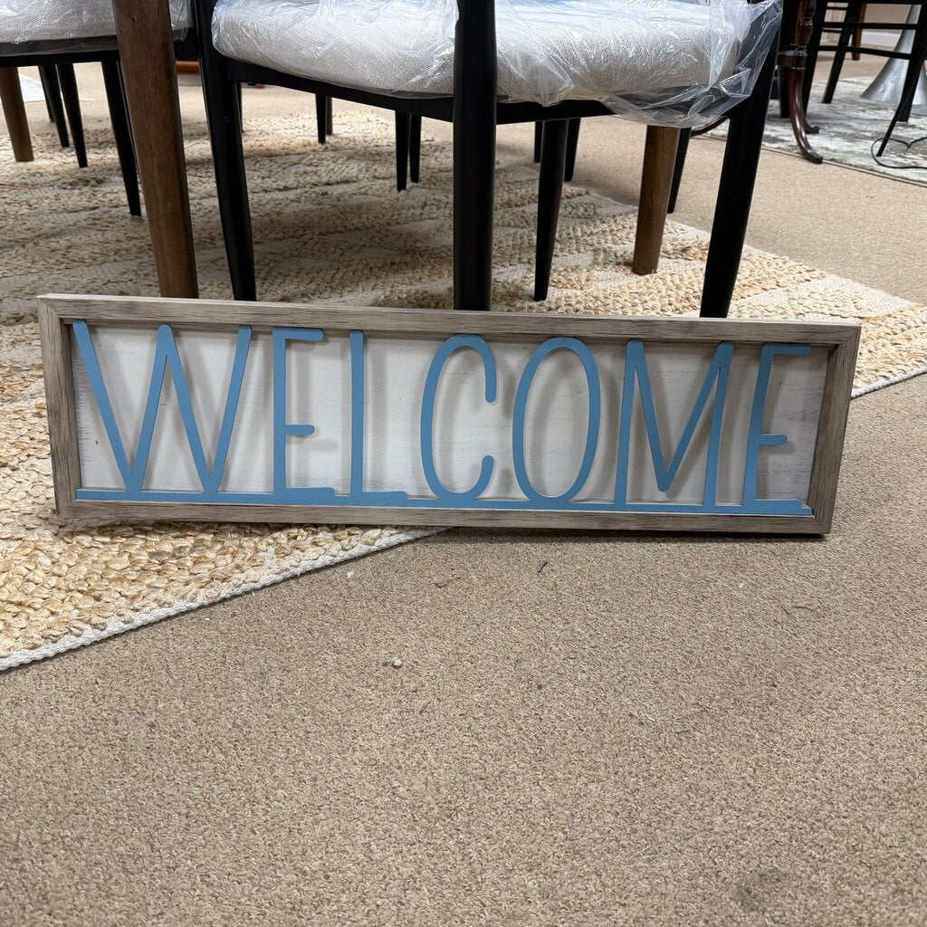 Framed Welcome Sign