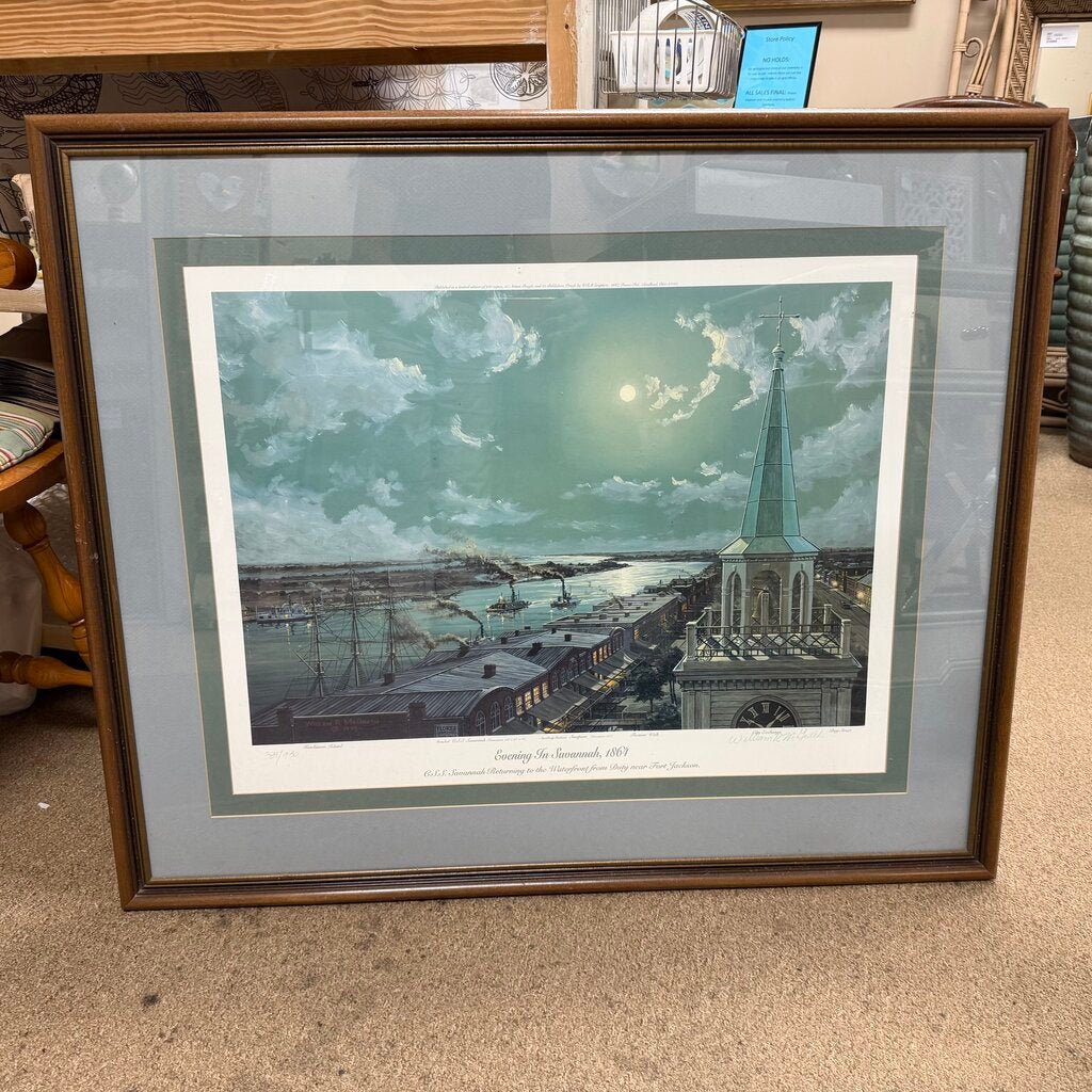 S/N Offset Print "Evening in Savannah 1864"