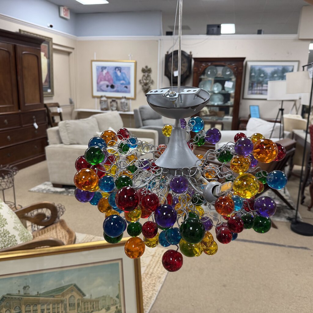 Multicolor Resin Bubbles Chandelier