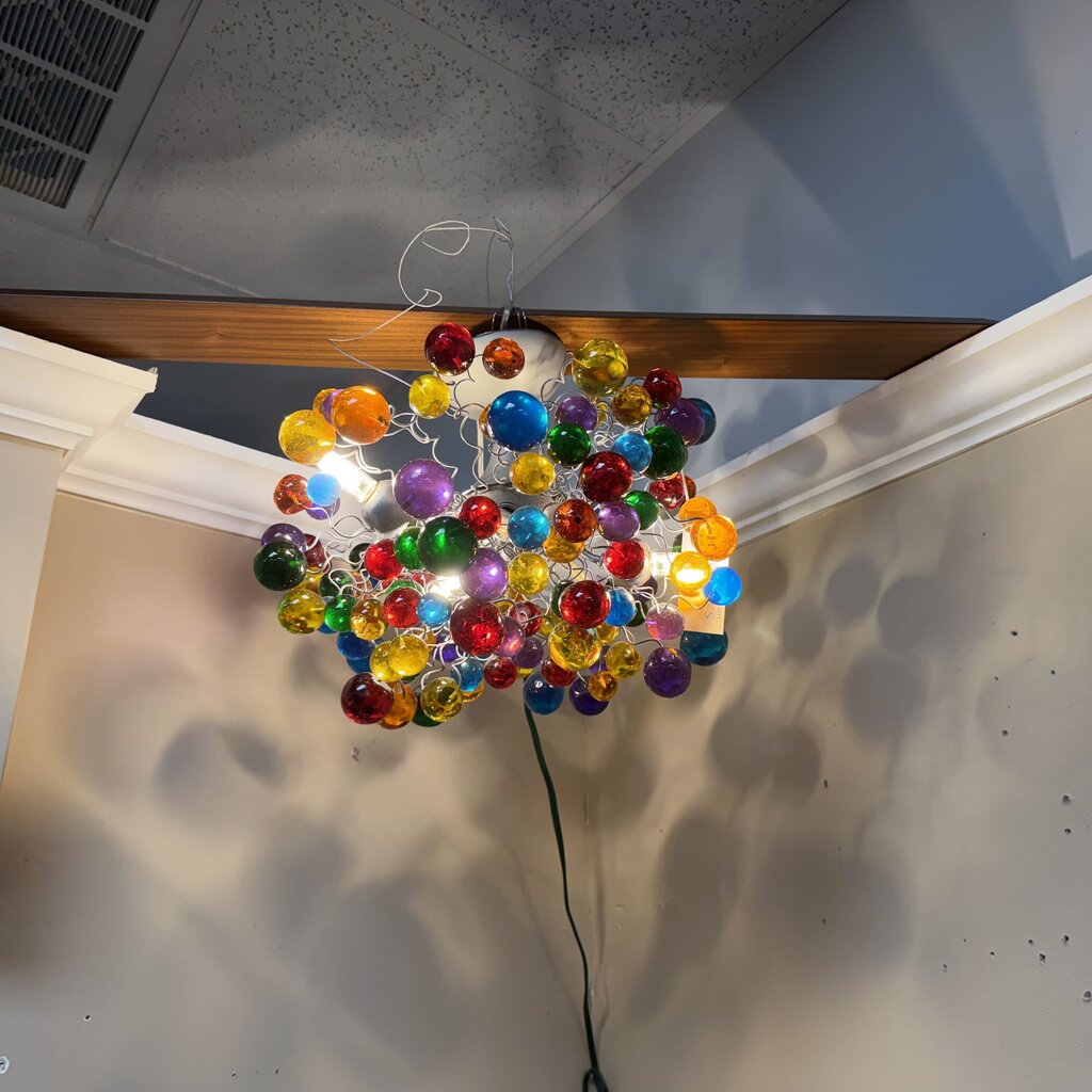 Multicolor Resin Bubbles Chandelier