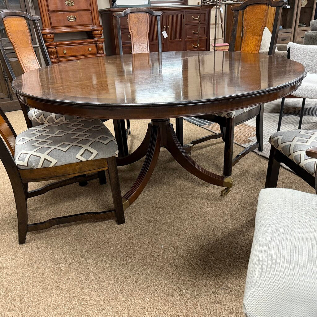 Round Dining Table + 6 Chairs