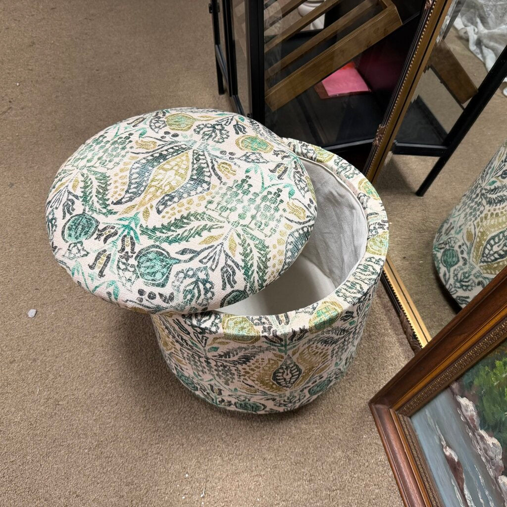 Round Storage Ottoman