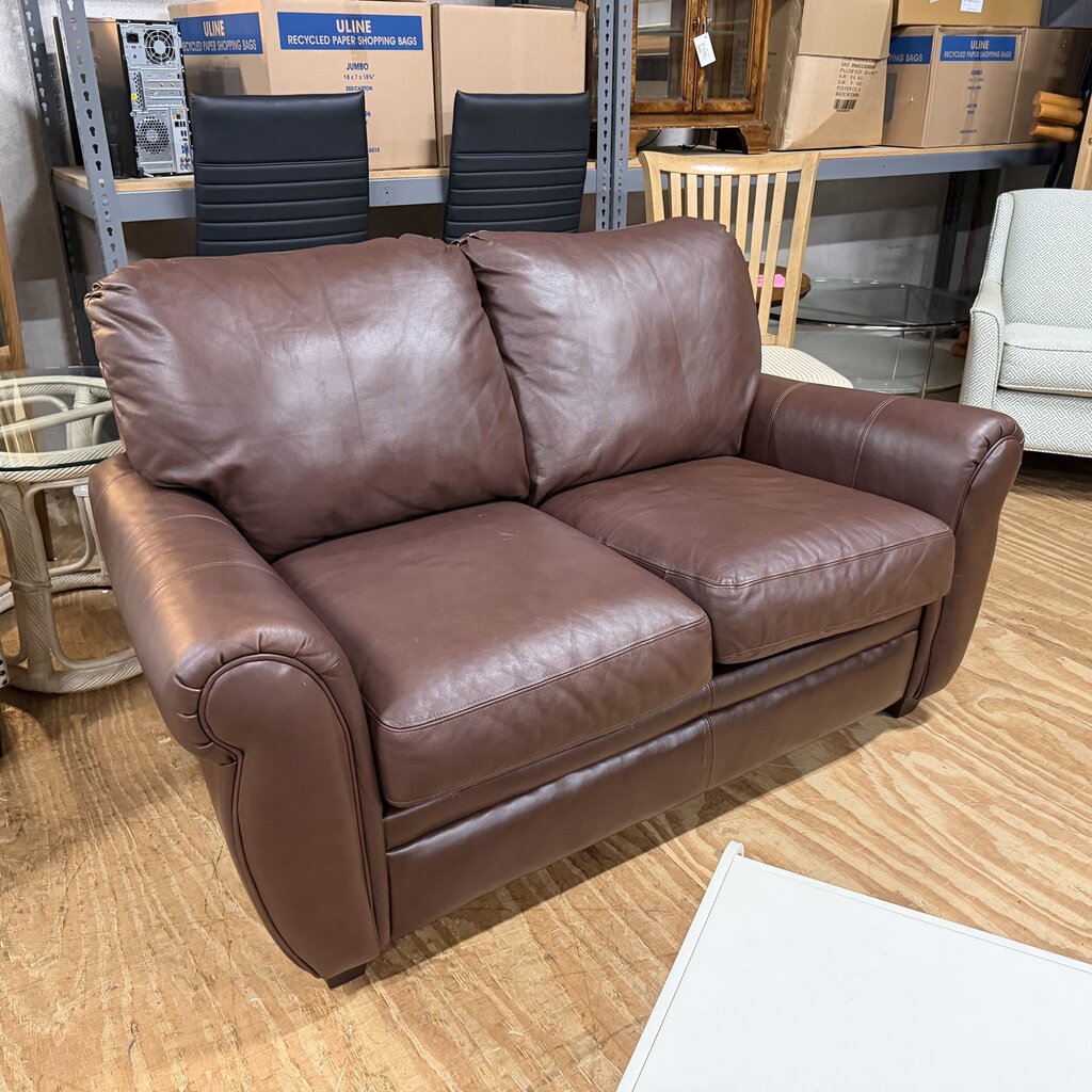 Leather Loveseat