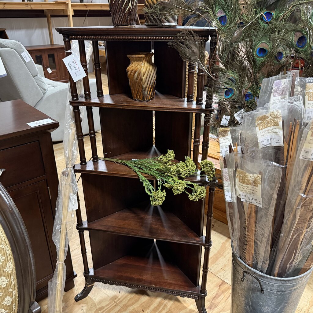 Vintage Corner Shelf Unit
