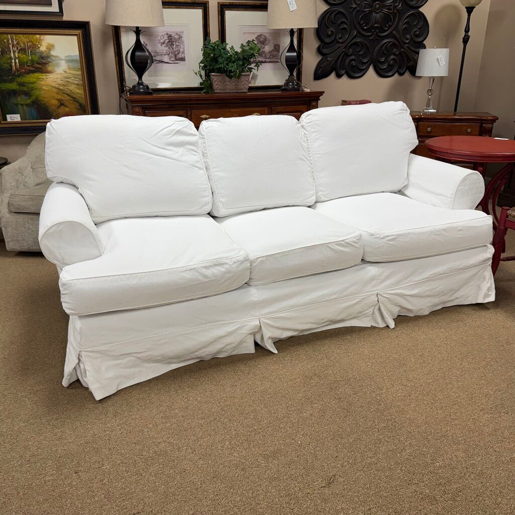 Upholstered Sofa + 2 Sets of Slipcovers