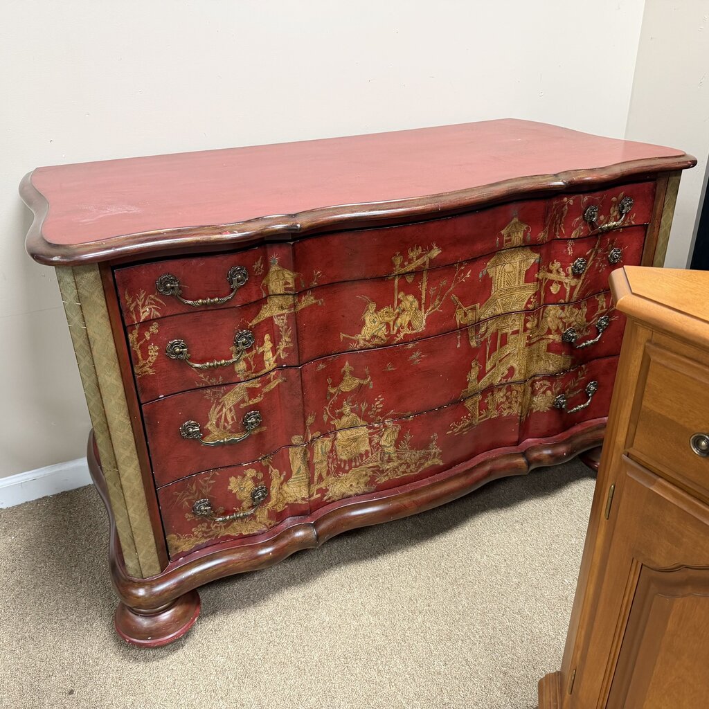 Chinoiserie Credenza (top drawer broken)