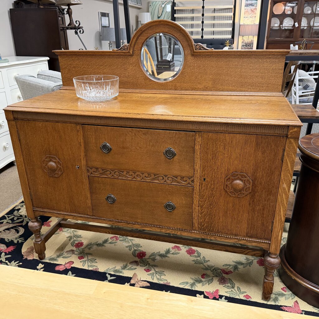 Vintage Arts & Crafts Style Oak Sideboard/Buffet/Server