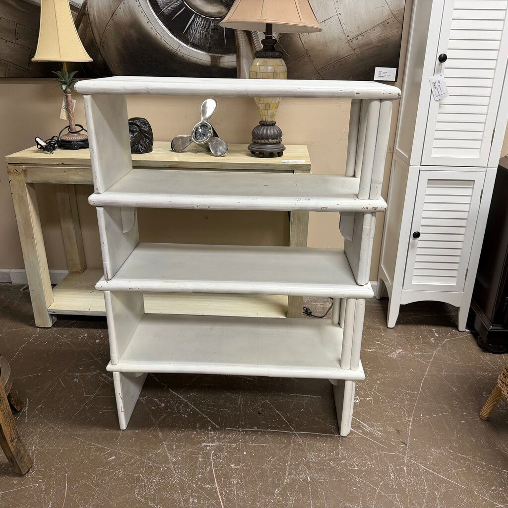 2-pc Vintage Rattan Shelves