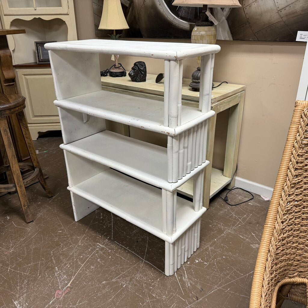 2-pc Vintage Rattan Shelves