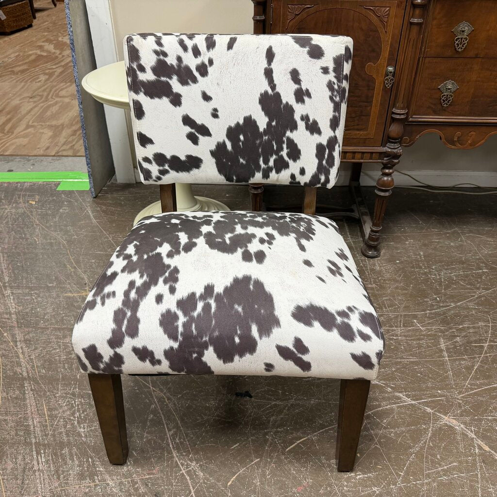 Cow Patterned Accent Chair