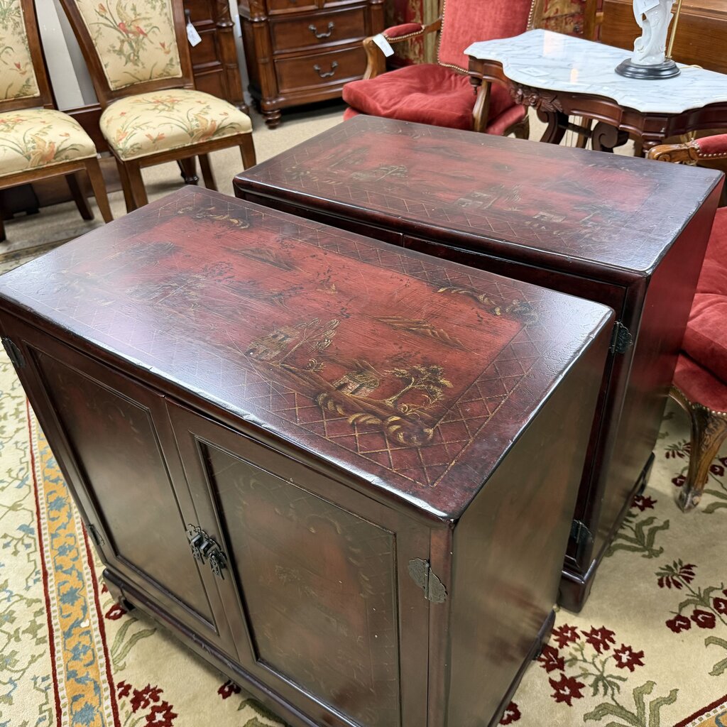 "Seven Seas" Chinoiserie Accent Cabinet
