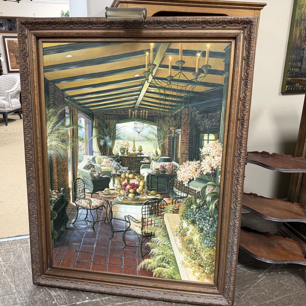 Conservatory Painting w/Gallery Light