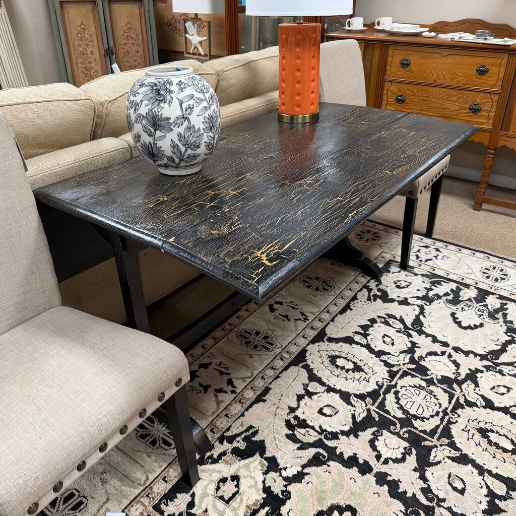 Distressed Drop-Leaf Table