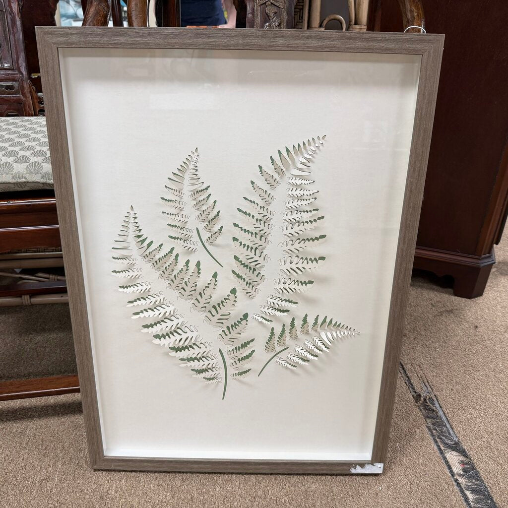 Paper Cut-out Fern Art