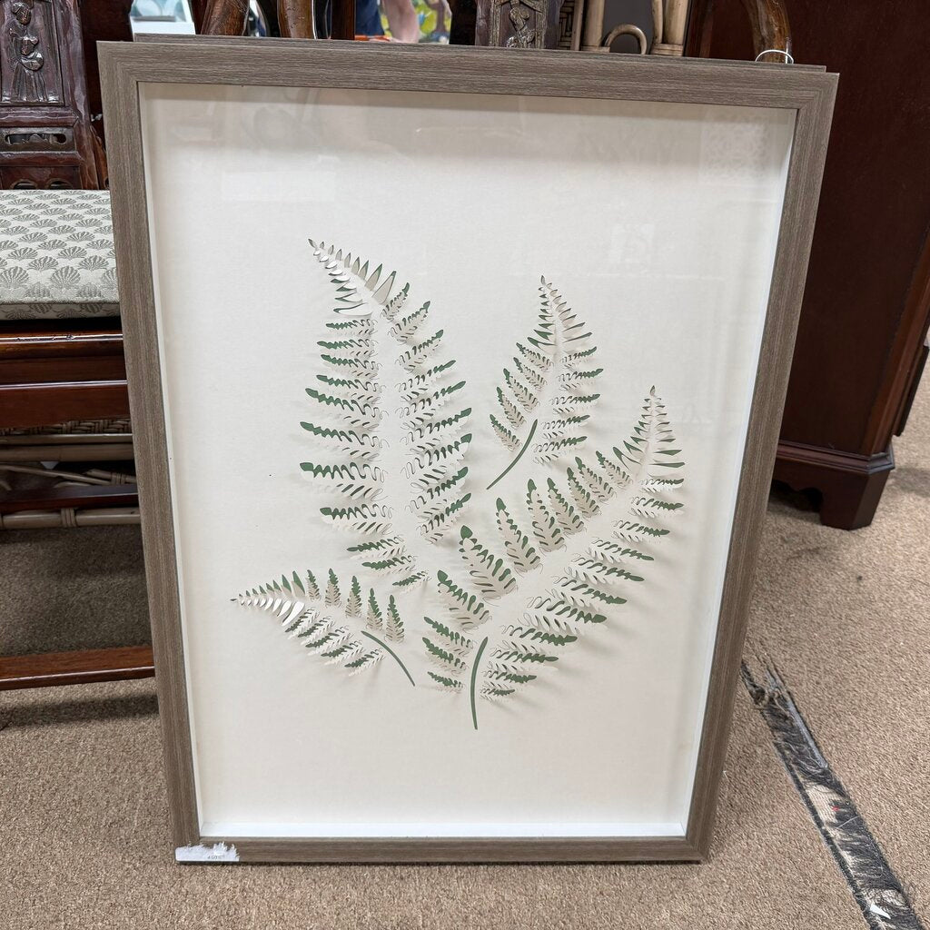 Paper Cut-out Fern Art