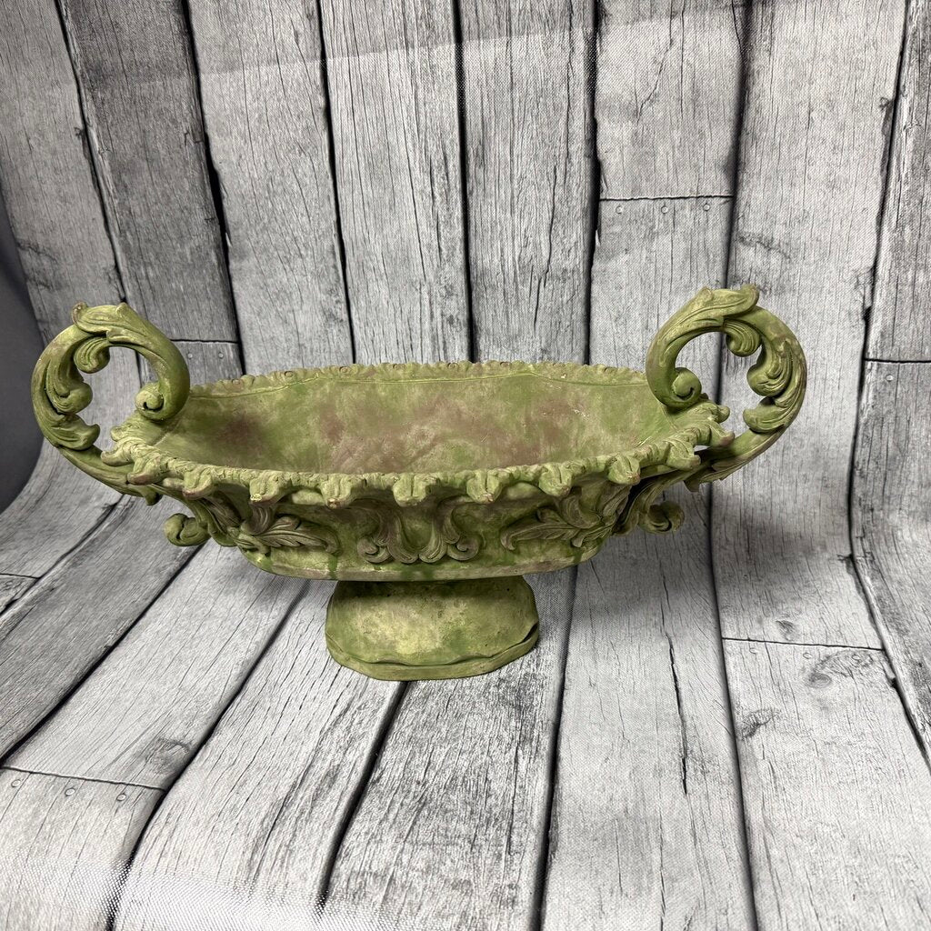 Green Resin Centerpiece Bowl