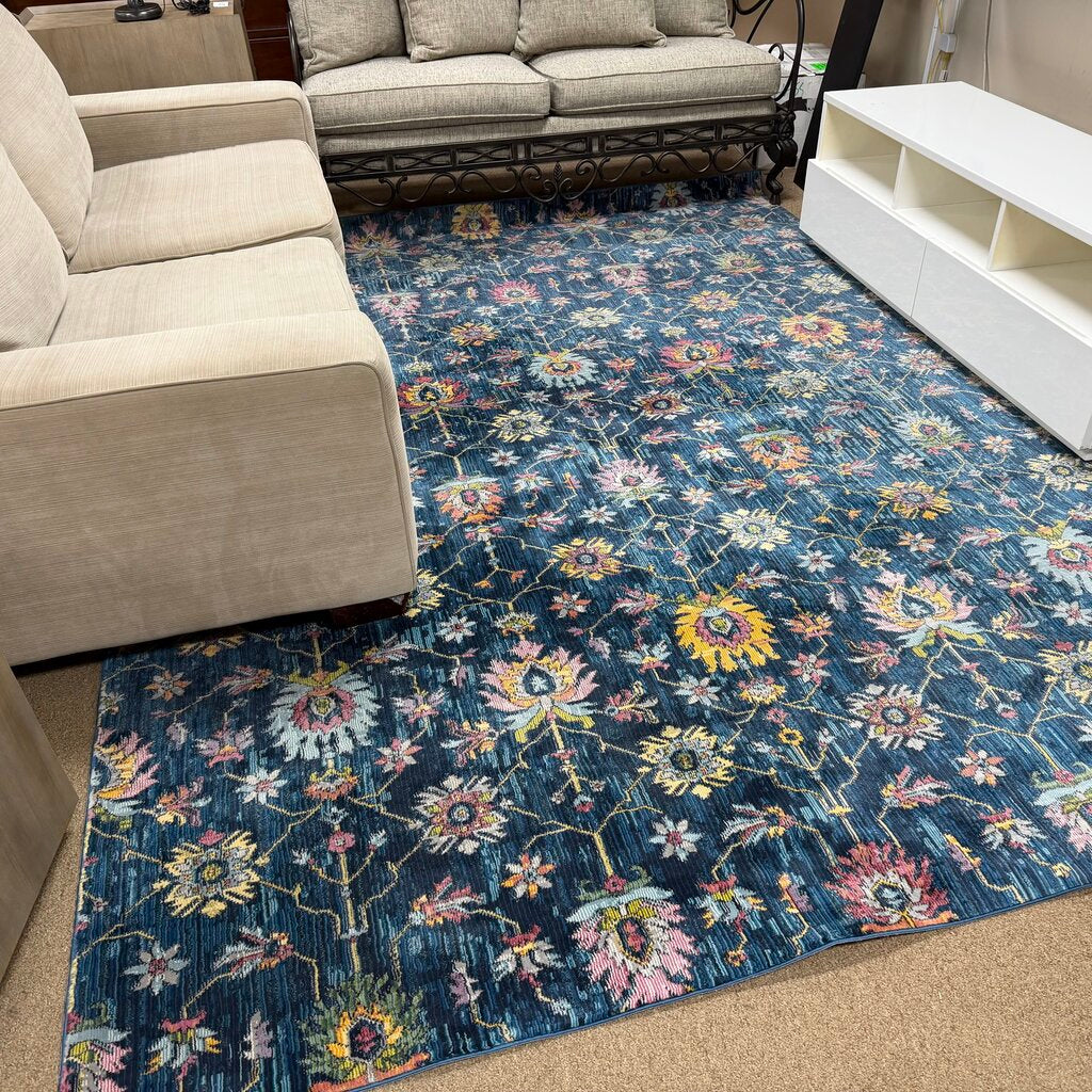 Calypso Collection Floral Poly Rug