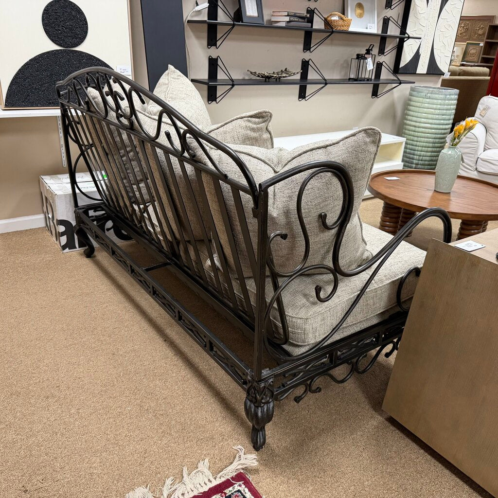 Imported French Wrought Iron Settee