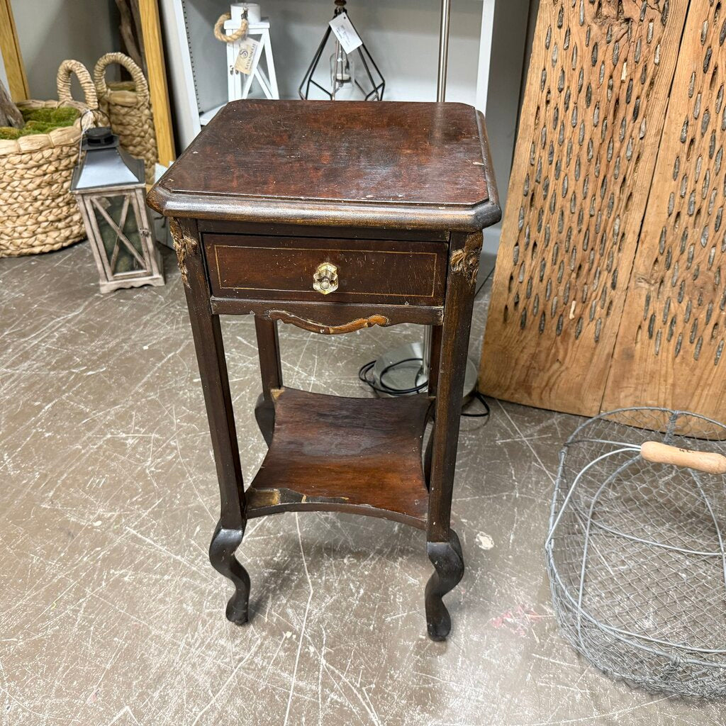 Vintage 1-Dr Side Table