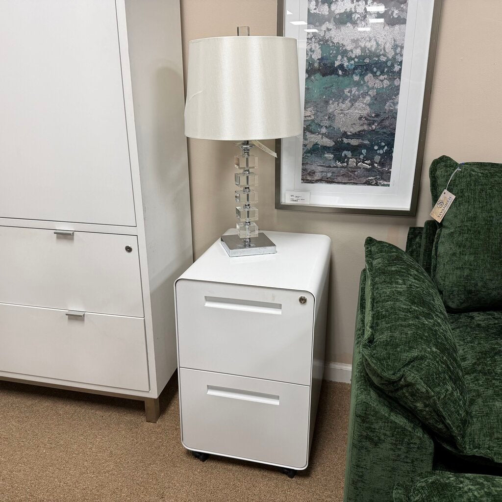 2-Dr Metal Filing Cabinet (no key)
